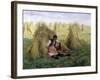 The Story of Ruth and Boaz, 1894-Frank Topham-Framed Giclee Print