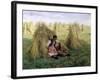 The Story of Ruth and Boaz, 1894-Frank Topham-Framed Giclee Print