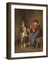 The Story of Saint Nicholas (Painting)-Franz Von Defregger-Framed Giclee Print