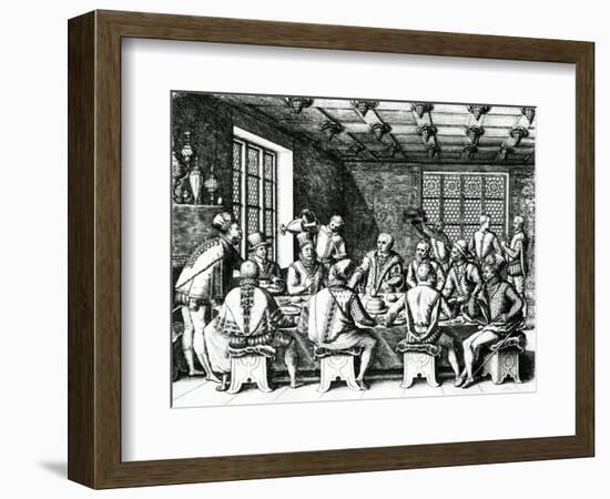 The Story of the Egg of Christopher Columbus (1450-1506) 1585-88-Theodore de Bry-Framed Giclee Print