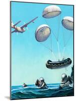 The Story of the Parachute: Sky-Divers of the Future-Ferdinando Tacconi-Mounted Giclee Print