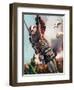 The Story of the Parachute: Sky-Divers of the Future-Ferdinando Tacconi-Framed Giclee Print