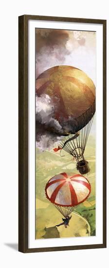 The Story of the Parachute: The Sky-Divers-Ferdinando Tacconi-Framed Premium Giclee Print