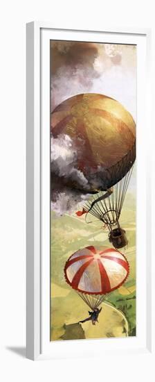 The Story of the Parachute: The Sky-Divers-Ferdinando Tacconi-Framed Premium Giclee Print