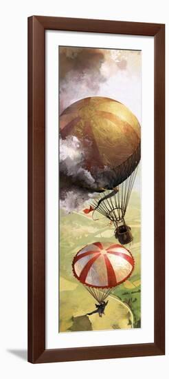 The Story of the Parachute: The Sky-Divers-Ferdinando Tacconi-Framed Premium Giclee Print
