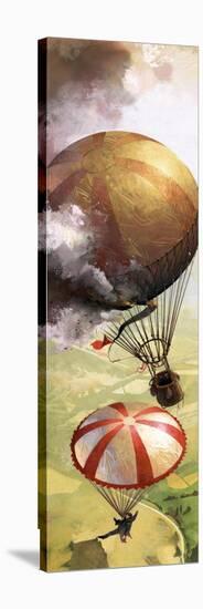 The Story of the Parachute: The Sky-Divers-Ferdinando Tacconi-Stretched Canvas