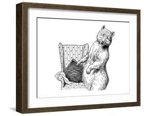 The Story of The Three Bears-Leslie Brooke-Framed Art Print