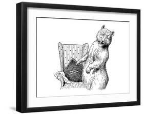 The Story of The Three Bears-Leslie Brooke-Framed Art Print