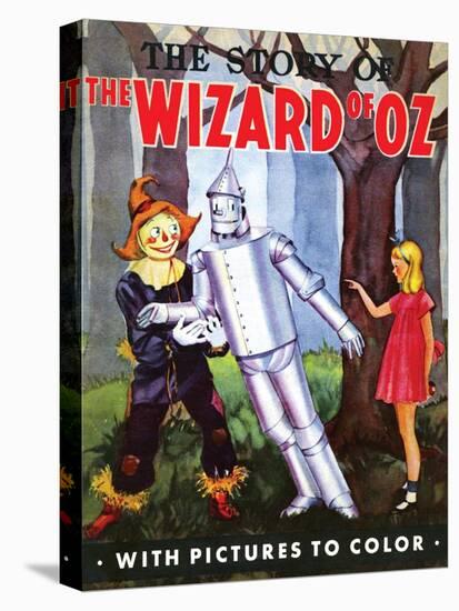 The Story of the Wizard of Oz with Pictures to Color-null-Stretched Canvas