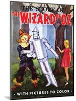The Story of the Wizard of Oz with Pictures to Color-null-Mounted Art Print