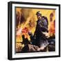 The Story of World War One: No Retreat -- the Battle Call at Verdun-Frank Bellamy-Framed Giclee Print