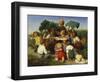 The Story Teller, 1843-Lorens Frolich-Framed Giclee Print