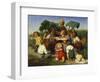 The Story Teller, 1843-Lorens Frolich-Framed Giclee Print