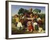 The Story Teller, 1843-Lorens Frolich-Framed Giclee Print