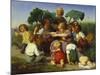 The Story Teller, 1843-Lorens Frolich-Mounted Giclee Print