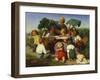 The Story Teller, 1843-Lorens Frolich-Framed Giclee Print