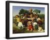 The Story Teller, 1843-Lorens Frolich-Framed Giclee Print