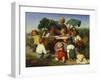 The Story Teller, 1843-Lorens Frolich-Framed Giclee Print