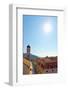 The Stradun (Placa Ulica) and Tower of the Franciscan Monastery-Alan Copson-Framed Photographic Print