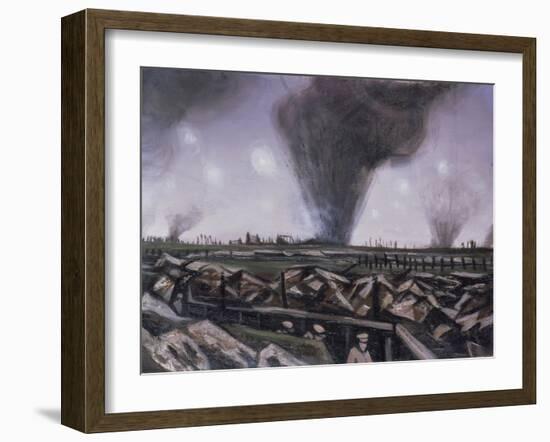 The Strafing, C.1914-Christopher Richard Wynne Nevinson-Framed Giclee Print