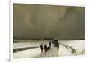 The Stragglers, Snow Effect, 1870-Augustin Pierre Chenu-Framed Giclee Print