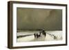 The Stragglers, Snow Effect, 1870-Augustin Pierre Chenu-Framed Giclee Print