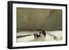 The Stragglers, Snow Effect, 1870-Augustin Pierre Chenu-Framed Giclee Print