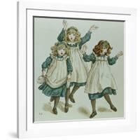 The Strains of Polly Flinders, from 'April Baby's Book of Tunes' 1900-Kate Greenaway-Framed Giclee Print