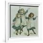 The Strains of Polly Flinders, from 'April Baby's Book of Tunes' 1900-Kate Greenaway-Framed Giclee Print