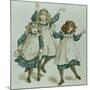 The Strains of Polly Flinders, from 'April Baby's Book of Tunes' 1900-Kate Greenaway-Mounted Giclee Print