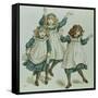 The Strains of Polly Flinders, from 'April Baby's Book of Tunes' 1900-Kate Greenaway-Framed Stretched Canvas