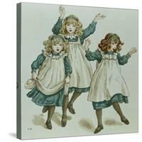 The Strains of Polly Flinders, from 'April Baby's Book of Tunes' 1900-Kate Greenaway-Stretched Canvas