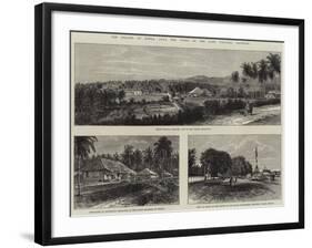 The Straits of Sunda, Java, the Scene of the Late Volcanic Eruption-null-Framed Giclee Print