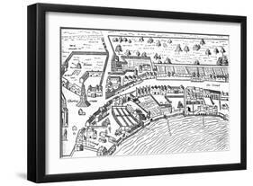 The Strand, 1560-Ralph Aggas-Framed Giclee Print