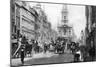 The Strand as it Was in the Days of Hansom Cabs and Tall Hats, London-null-Mounted Giclee Print