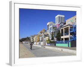 The Strand, Beach Houses, Santa Monica, Los Angeles, California, USA, North America-Wendy Connett-Framed Photographic Print