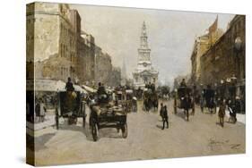 The Strand, London. 1888-Paolo Sala-Stretched Canvas