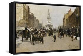 The Strand, London, 1888-Paolo Sala-Framed Stretched Canvas