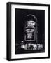 The Strand Theatre, London is Lit up at Night to Advertise the Play Maigret Starring Rupert Davies-null-Framed Photographic Print