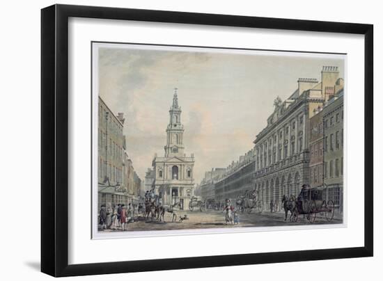 The Strand with Somerset House and St. Mary's Church-Thomas Malton-Framed Giclee Print