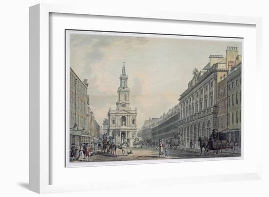 The Strand with Somerset House and St. Mary's Church-Thomas Malton-Framed Giclee Print