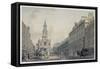 The Strand with Somerset House and St. Mary's Church-Thomas Malton-Framed Stretched Canvas