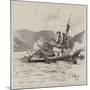 The Stranding of HMS Howe on Pereiro Reefs, at the Mouth of Ferrol Harbour, Spain-Eduardo de Martino-Mounted Giclee Print