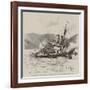 The Stranding of HMS Howe on Pereiro Reefs, at the Mouth of Ferrol Harbour, Spain-Eduardo de Martino-Framed Giclee Print