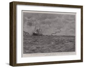 The Stranding of the Liner Paris, the Scene on the Day after the Disaster-Charles Napier Hemy-Framed Giclee Print