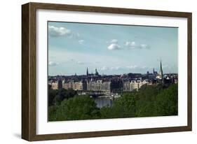 The Strandvagen Seen from Skansen, in Stockholm, 19th Century-CM Dixon-Framed Photographic Print