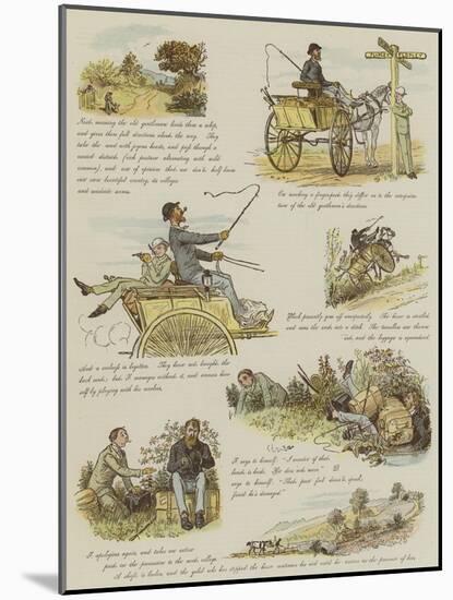 The Strange Adventures of a Dog-Cart-Randolph Caldecott-Mounted Giclee Print