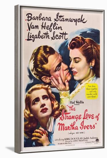 THE STRANGE LOVE OF MARTHA IVERS, Barbara Stanwyck, Van Heflin, Lizabeth Scott, 1946-null-Framed Art Print