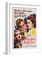 THE STRANGE LOVE OF MARTHA IVERS, Barbara Stanwyck, Van Heflin, Lizabeth Scott, 1946-null-Framed Art Print