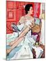 The Strange Woman  - Saturday Evening Post "Leading Ladies", October 17, 1953 pg.24-Bernard D'Andrea-Mounted Giclee Print